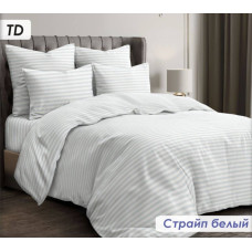 Постільний комплект Страйп білий