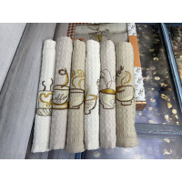 Suvari Coffee 6в1 вафельні рушники 40х60 см. Туреччина. (22898)