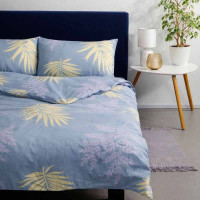 Наволочка SoundSleep Azure Leaves бязь 50х70 см блакитна (2800005034530)
