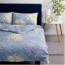 Наволочка SoundSleep Azure Leaves бязь 50х70 см блакитна (2800005034530)