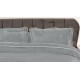 Плед-покривало жакардове Welsoft 220х240 з наволочками 50х70 (TM Zeron) зигзаг світло-сірий, Туреччина