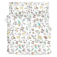 Комплект постільної білизни SoundSleep Animals бязь підлітковий 145х210 см (2800004995139)