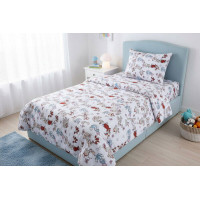 Комплект постільної білизни SoundSleep Bunnies бязь підлітковий 145х210 см (2800004995184)
