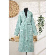 Халат жіночий махра бамбук DE Luxe (TM Zeron) Mint— XL, Туреччина
