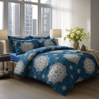 Підковдра SoundSleep Tillaberi сатин 160х220 см синя (2800005066524)