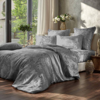 Наволочка SoundSleep Jacquard Nonpareil Noble Grey сатин-жаккард 40х60 см світло-сіра (2800005066517)