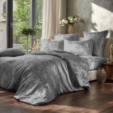 Наволочка SoundSleep Jacquard Nonpareil Noble Grey сатин-жаккард 40х60 см світло-сіра (2800005066517)