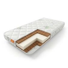 Дитячий ортопедичний матрас Homefort Baby 12 (Алое вера) 60x120 см Білий 3480925