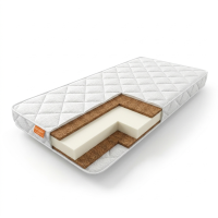 Дитячий ортопедичний матрас Homefort Baby 9 60x120 см Білий 3481225