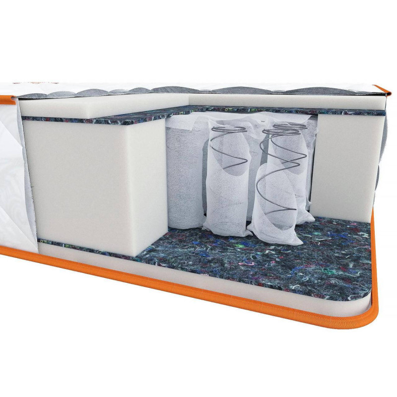 Матрац ортопедичний Homefort Sunline 80х180 см Білий 344302418