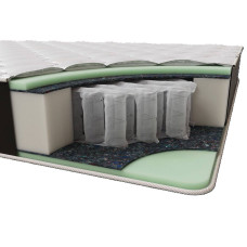 Матрац ортопедичний Homefort Accent 140х190 см Білий 34954256