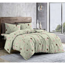 Комплект постільної білизни SoundSleep Spring Blush бязь-голд двуспальний євро 200х220 см (2800005071429)