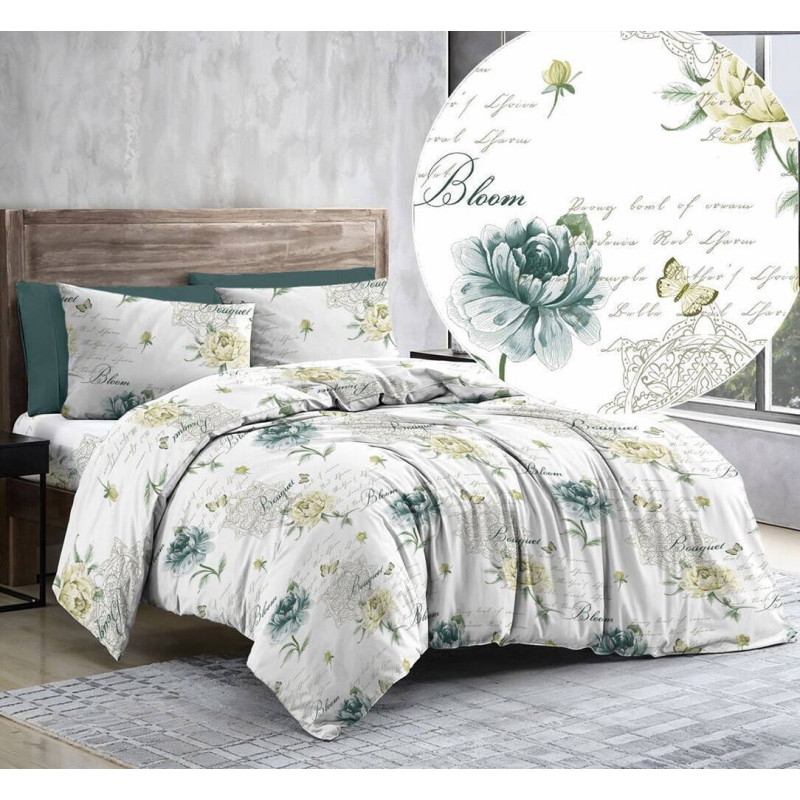 Комплект постільної білизни SoundSleep Vintage Bloom бязь-голд двоспальний 175х215 см (2800005071559)