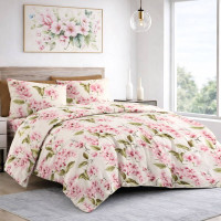 Комплект постільної білизни SoundSleep Petals Cream бязь-голд двоспальний 175х215 см (2800005071665)