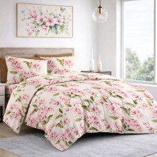 Комплект постільної білизни SoundSleep Petals Cream бязь-голд двоспальний 200х220 см (2800005071672)
