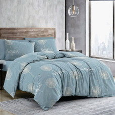 Комплект постільної білизни SoundSleep Fairy Blue бязь двоспальний євро 200х220 см блакитний (2800004979504)