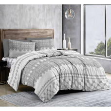 Комплект постільної білизни SoundSleep Lace Grey бязь-голд двоспальний 175х215 см (2800005093421)