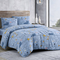 Наволочка SoundSleep Cute Kittens бязь 50х70 см блакитна (2800005024593)