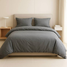 Наволочка SoundSleep Grey Tone бязь 50х70 см сіра (2800004979931)