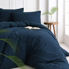 Наволочка SoundSleep Stonewash Adriatic dark blue 50х70 см темно-синя (2800005036183)