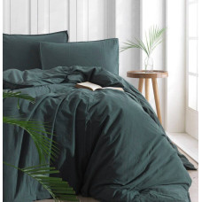 Наволочка SoundSleep Stonewash Adriatic Dark Green 40х60 см зелена (2800005033373)