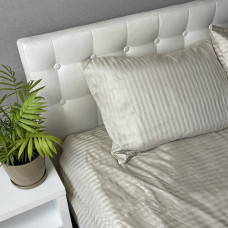 Наволочка Stripe Sence Beige SoundSleep сатин-страйп біжева 40х60 см (2800005032536)