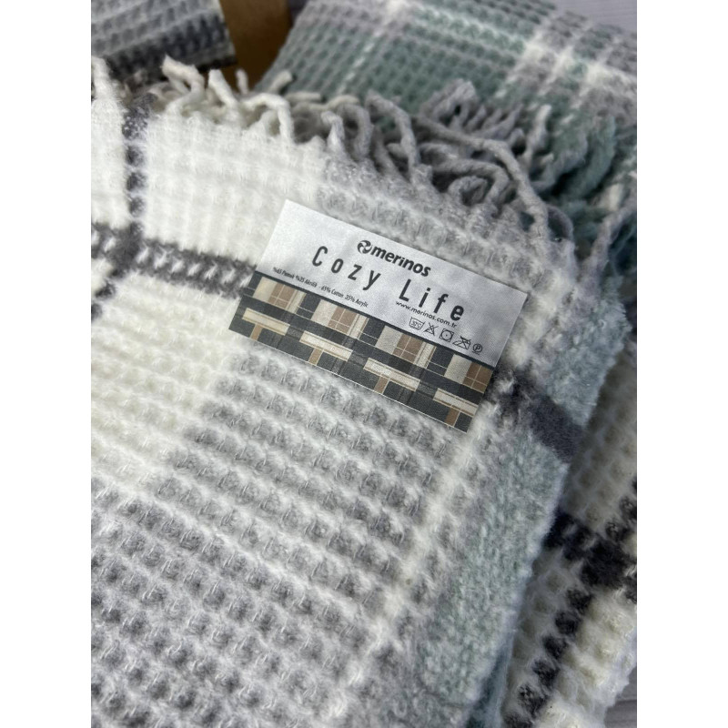 Mint плед вафелька 130х170 см. Merinos Туреччина. (54111)