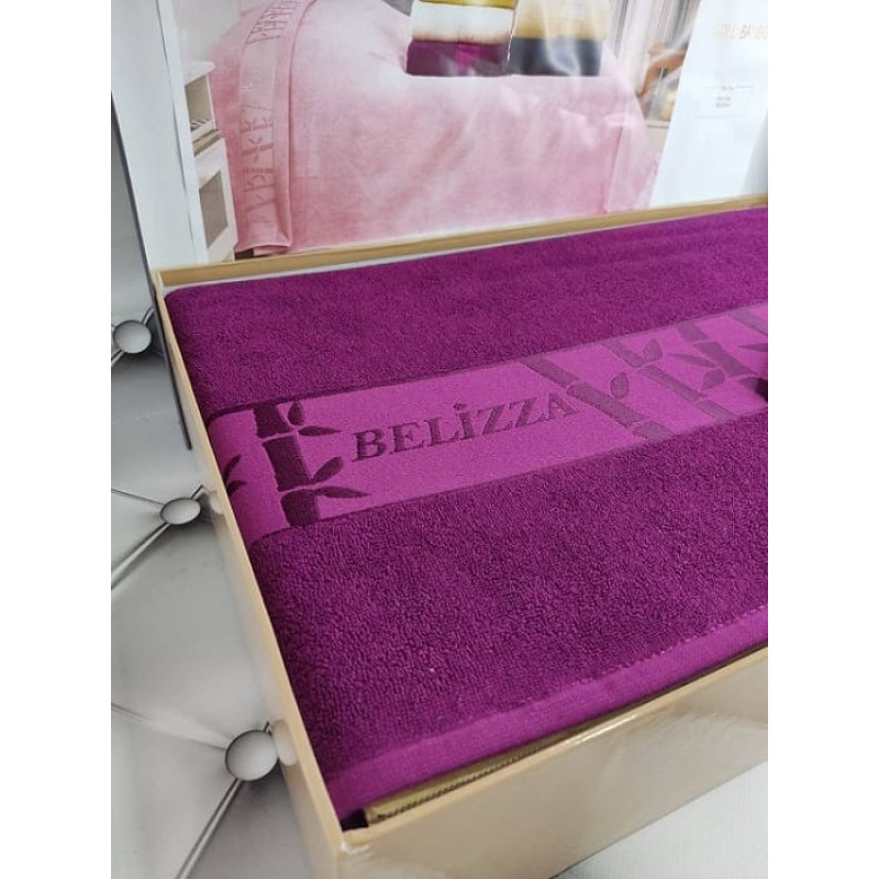 Gold bordo бамбукове простирадло 200х220см. Belizza Туреччина (82634)