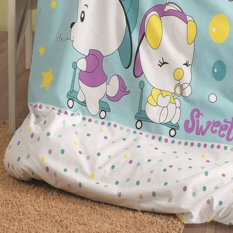 Baby sweet постільна білизна в ліжечко. Ранфорс. Belizza Туреччина. (13687)