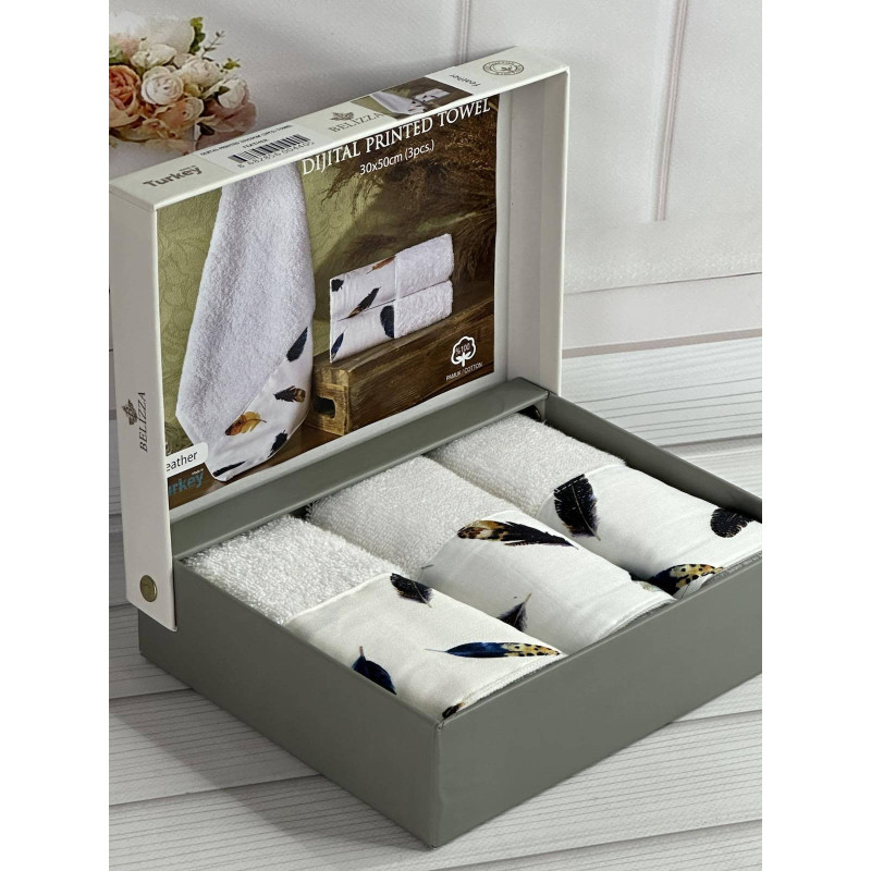 Belizza Feather 30х50см., махрові кухонні рушники. (80374)