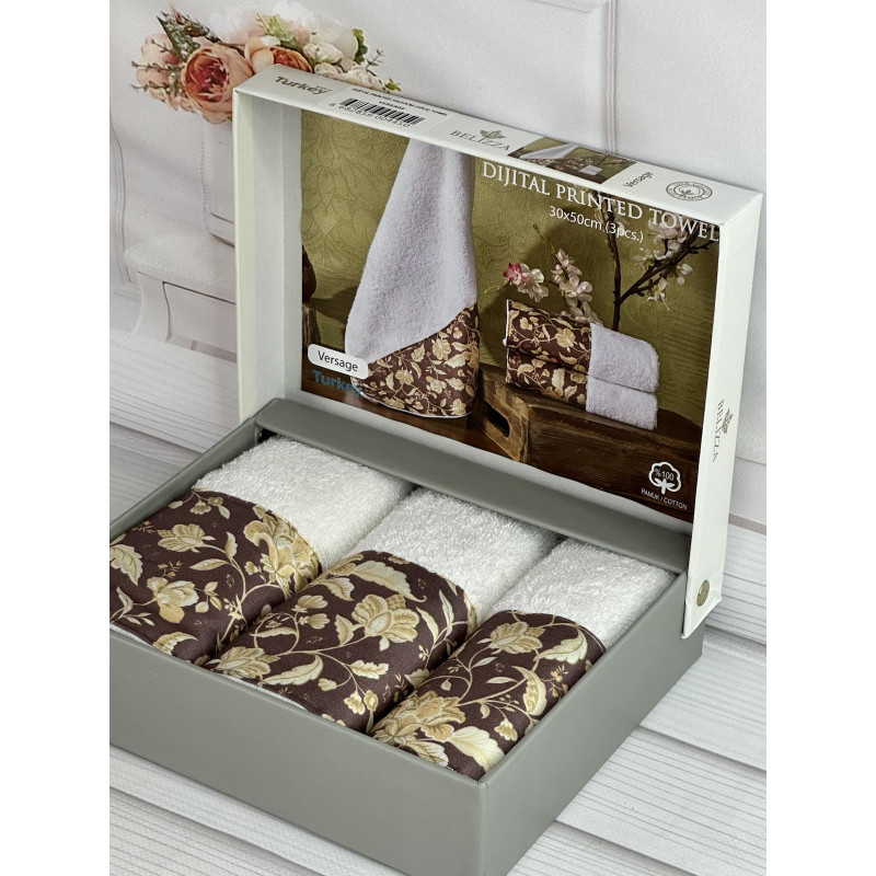 Belizza Versace 30х50см., махрові кухонні рушники. (22680)