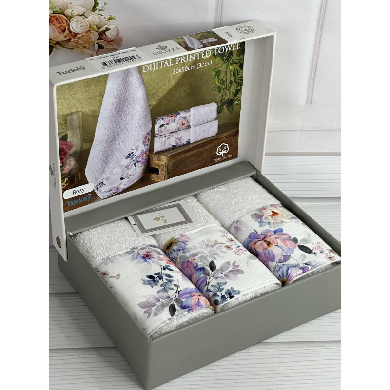 Belizza Rozy 30х50см., махрові кухонні рушники. (89781)