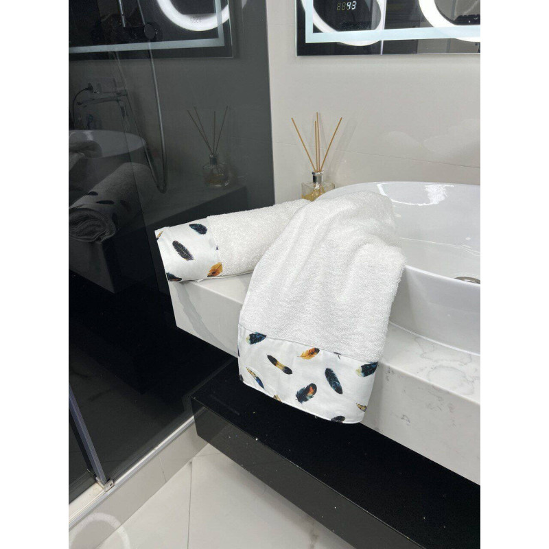 BLZ Feather 2в1 махрові рушники. Щільність 500 г/м2 Belizza Туреччина (32052)