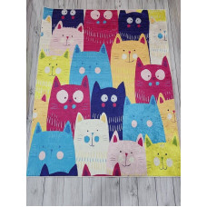 Cats renkli 140х190см.. дитячі килимки. Belizza Туреччина. (72311)