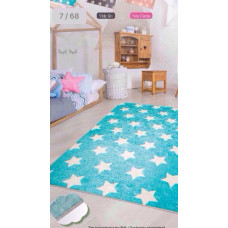 Star mavi 100х160см. Килимки в дитячу кімнату. Туреччина. (50695)