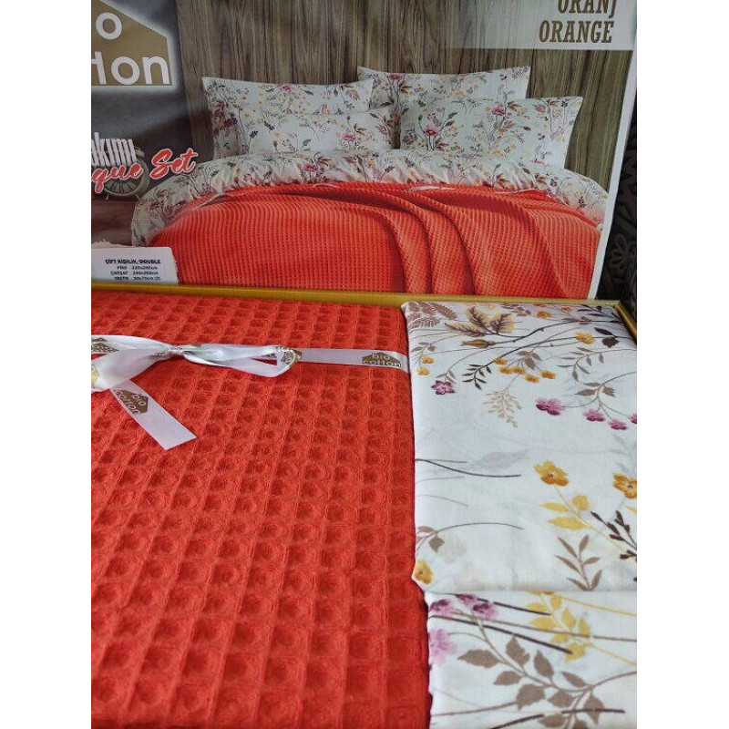 Oranc Літній набір з вафельним покривалом. Bio Cotton Туреччина (66187)
