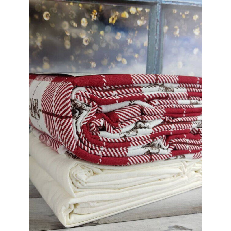 Bear полуторна фланелева постіль. Cotton collection Туреччина (59479)
