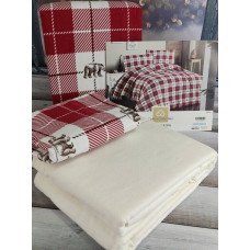 Bear полуторна фланелева постіль. Cotton collection Туреччина (59479)