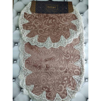 Bej Килимки з гіпюром. 2 штуки. Estima Туреччина. (82244)