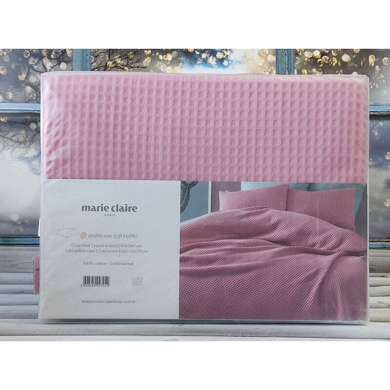 Pembe вафельне протирадло з наволочками 240х260см. Marie Claire Туреччина. (52225)