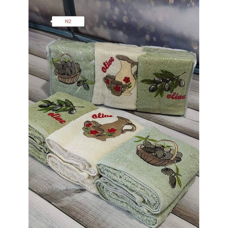 Mame Alivka 30х50см., 6 шт/уп. Кухонні рушники. ПВХ упаковка. (75066)