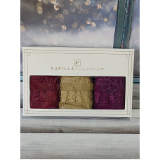 Pupilla Gold bordo 3в1 30х50см., бамбуковий набір кухонних рушників. (51254)
