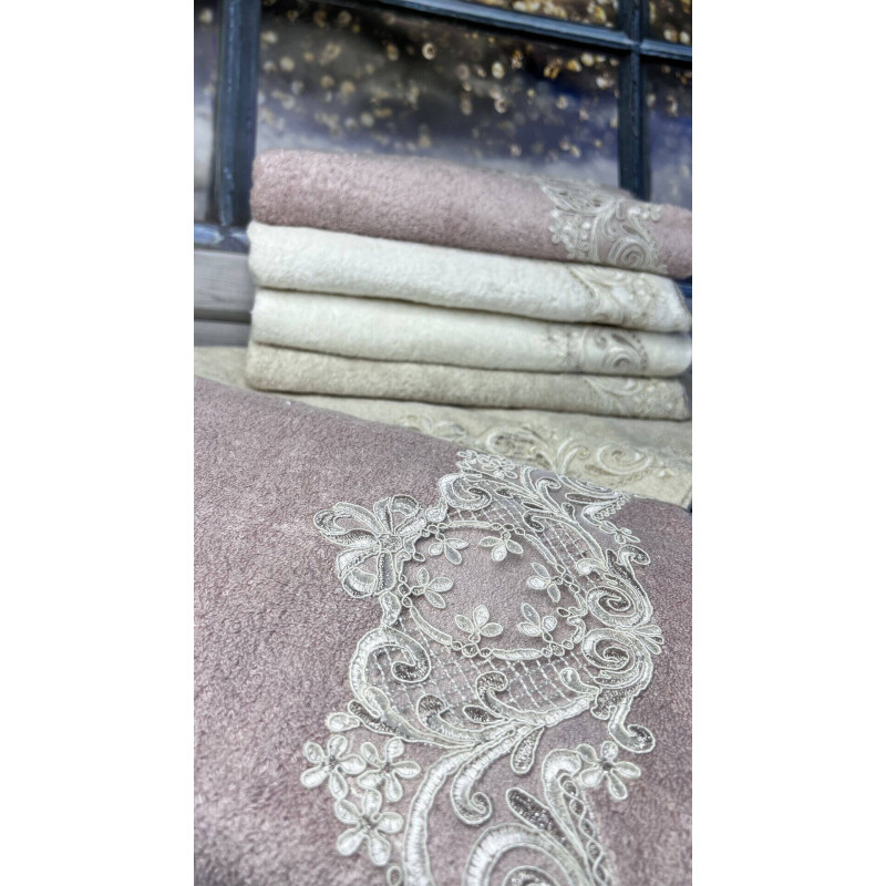 Santana бамбукові рушники 70х140см., 6 шт/уп. Pupilla Туреччина. (70547)