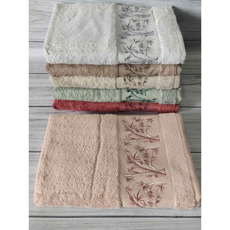 Janet kamis бамбукові рушники 70х140см., 6шт/уп. Pupilla Туреччина (88517)