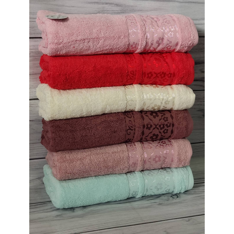 Ramaska milki бавовняні рушники 50х90см., 6шт/уп. Sweet dream Туреччина. (60676)