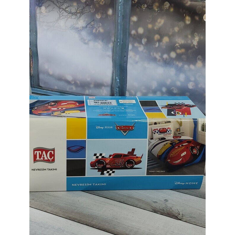 Rinsy cars roce полуторна дитяча постіль. Ранфорс. TAC Туреччина. (18416)