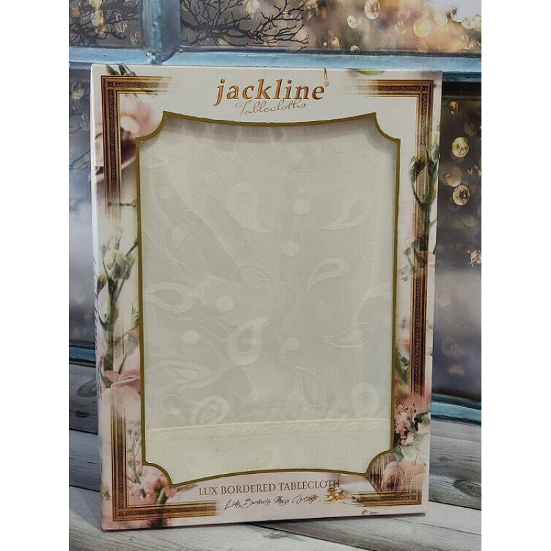Jackline Туреччина.LUX BORDERED JTD 139 Водовідштовхуюча скатертина 160х220см. (30259)
