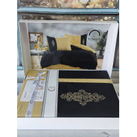 Raw Vis.Yellow black Євро розмір. Ранфорс. Romeo Туреччина. (56543)