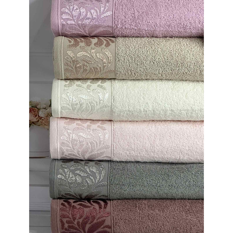 Wenzel бавовняні рушники 50х90см., 6шт/уп. Sweet dream Туреччина. (63807)