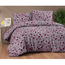 41890 фланелева постіль, євро розмір. Cotton collection Туреччина (87104)